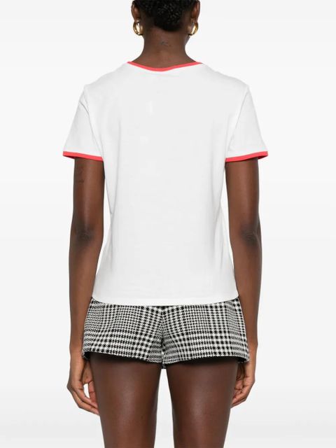 Self-Portrait logo-print T-shirt - White