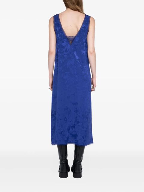 Zadig&Voltaire lace-trim midi dress - Blue