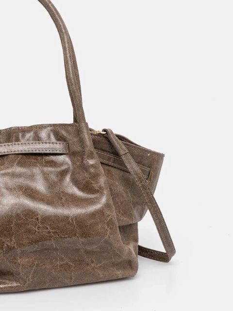 Answear.LAB torebka skórzana kolor brązowy