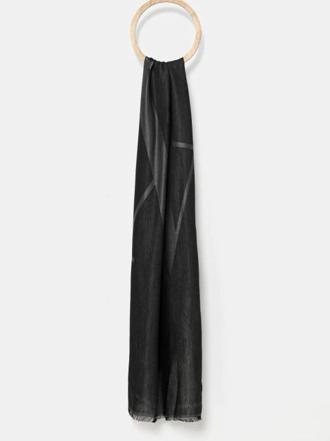 Armani Exchange szal damski kolor czarny wzorzysty XW000883 AF13399