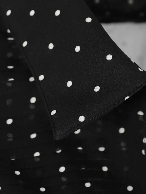 TOM FORD polka-dot sheer shirt - Black