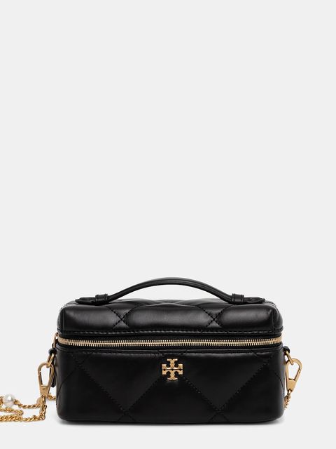 Tory Burch torebka skórzana Kira Diamond Quilt kolor czarny 178159-001