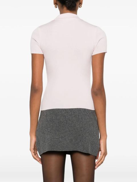 Max Mara collared ribbed top - Pink