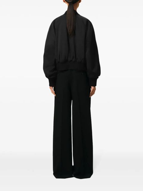 AMI Paris logo-lettering bomber jacket - Black