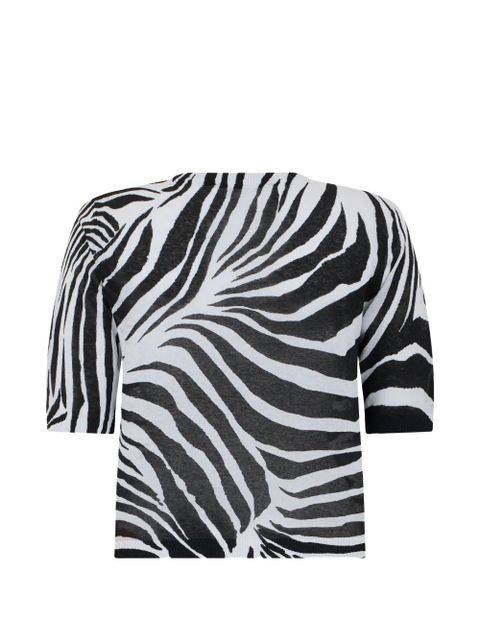 Max Mara zebra-print top - White - zdjęcie produktu nr 2