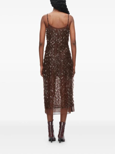 3.1 Phillip Lim fringe-sequin dress - Brown