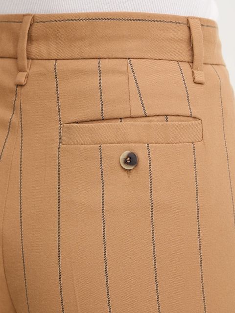 MAX&Co. spodnie damskie kolor brązowy proste high waist 2526136053200