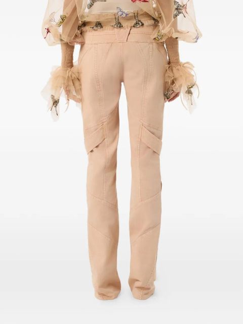 Blumarine belted trousers - Neutrals