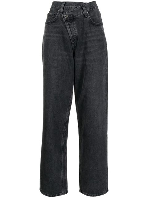 AGOLDE high-waist straight-leg jeans - Black - zdjęcie produktu nr 1