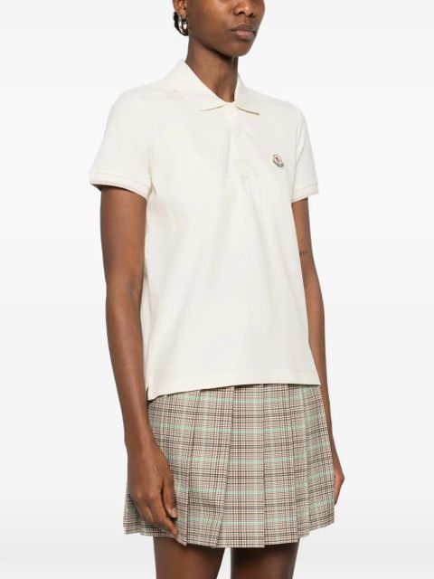 Moncler light natural polo shirts - Neutrals
