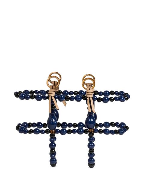 ETRO marble-embellished cage bag - Blue - zdjęcie produktu nr 1