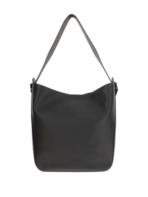 Jil Sander leather shoulder bag - Black