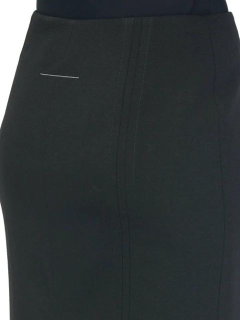MM6 Maison Margiela back-slit midi skirt - Black
