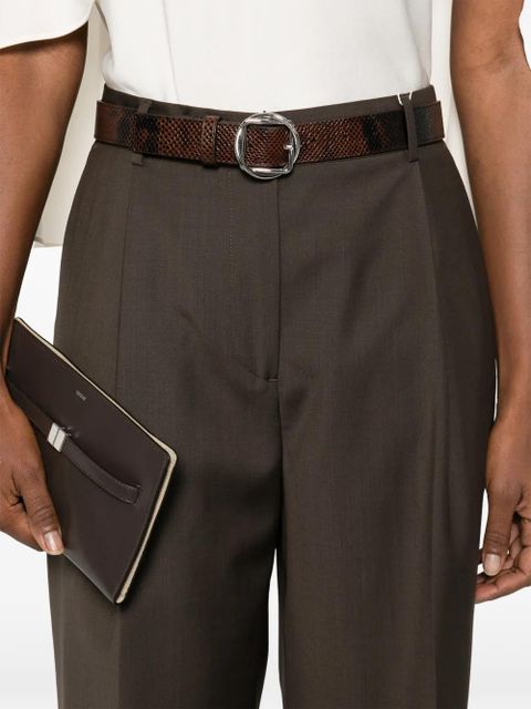 TOTEME pleat trousers - Brown