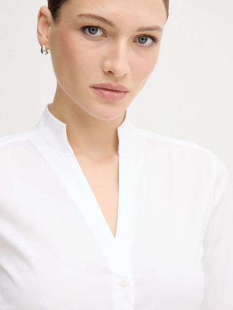 Mos Mosh koszula HASSIE damska kolor biały regular ze stójką 174320