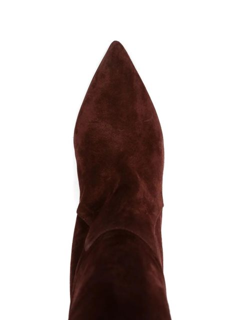 Paris Texas 60mm suede pointed-toe boots - Brown