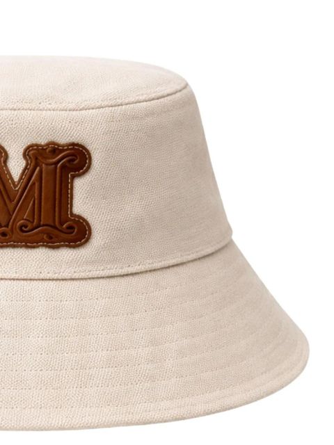 Max Mara logo-appliqué bucket hat - Neutrals