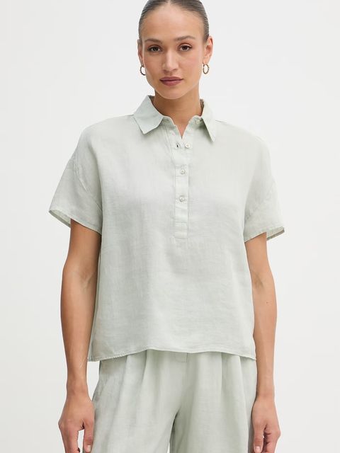 United Colors of Benetton bluzka damska lniana - zdjęcie produktu nr 1