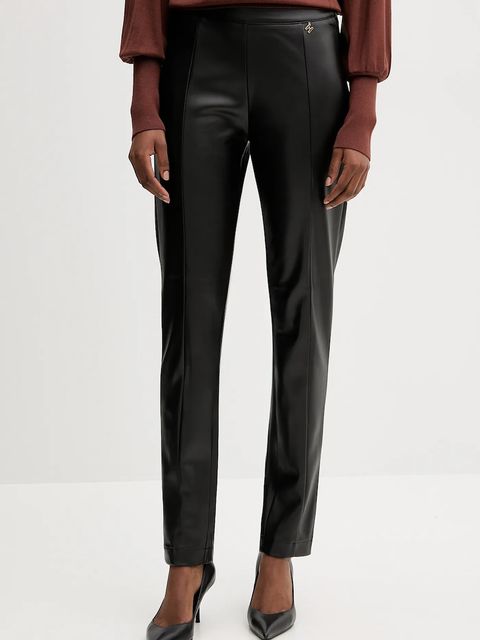 Silvian Heach legginsy MOYANO damskie kolor czarny gładkie GPA25514LE - zdjęcie produktu nr 1