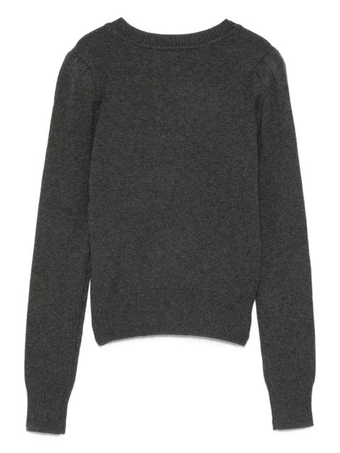MARANT ÉTOILE embroidered long-sleeves sweater - Grey - zdjęcie produktu nr 2