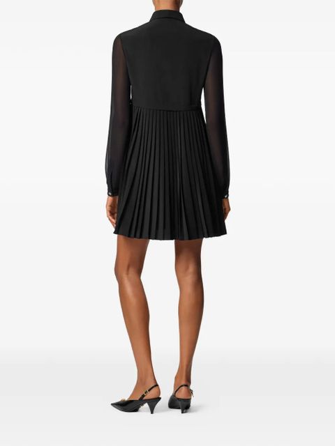 Versace pleated mini dress - Black