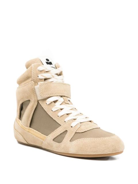 ISABEL MARANT Senny panelled hi-top sneakers - Neutrals - zdjęcie produktu nr 2