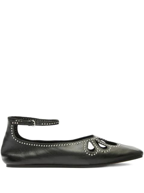 ISABEL MARANT Bloris cut-out ballerinas - Black - zdjęcie produktu nr 1
