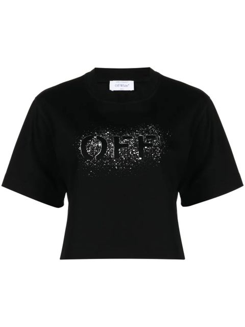 Off-White logo-print cotton T-shirt - Black - zdjęcie produktu nr 1