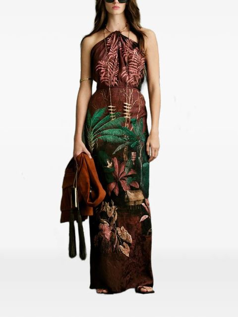 Johanna Ortiz Wild Horizons floral-pattern maxi dress - Brown