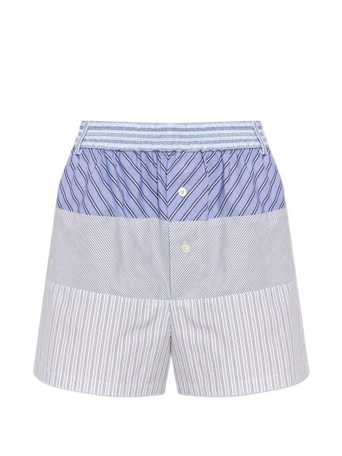 Moschino patchwork striped shorts - White - zdjęcie produktu nr 1