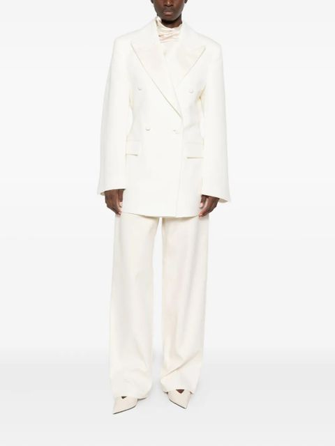 Róhe hourglass tuxedo blazer - White