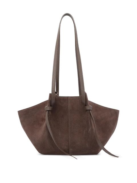 Yuzefi large Mochi suede shoulder bag - Brown