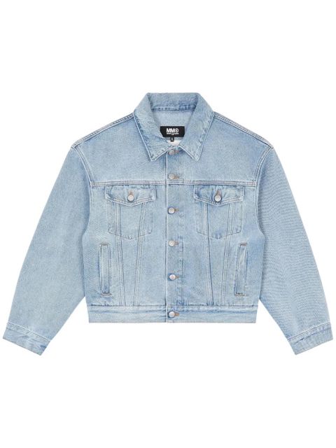 MM6 Maison Margiela button-up denim jacket - Blue - zdjęcie produktu nr 1