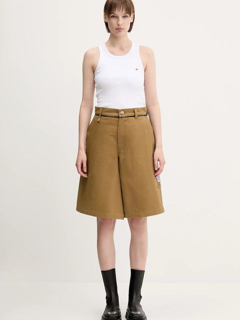 Fiorucci top bawełniany Angel Patch Ribbed Tank kolor biały W02SPTTA324CJ01WH01