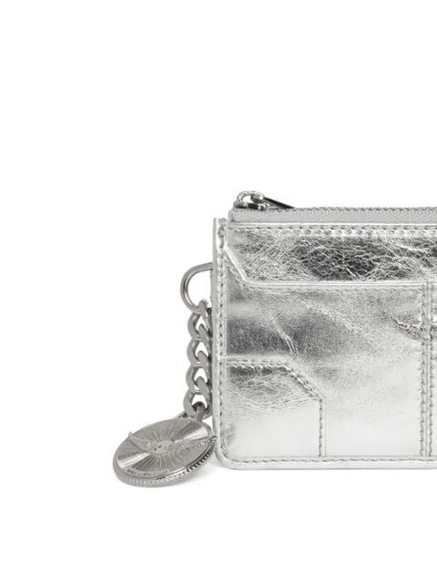 Zadig&Voltaire Sunny metallic card holder - Silver