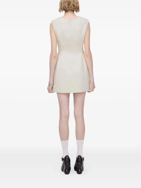 Marc Jacobs tweed pocket mini dress - Neutrals - zdjęcie produktu nr 2