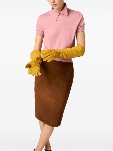 Miu Miu knitted polo shirt - Pink