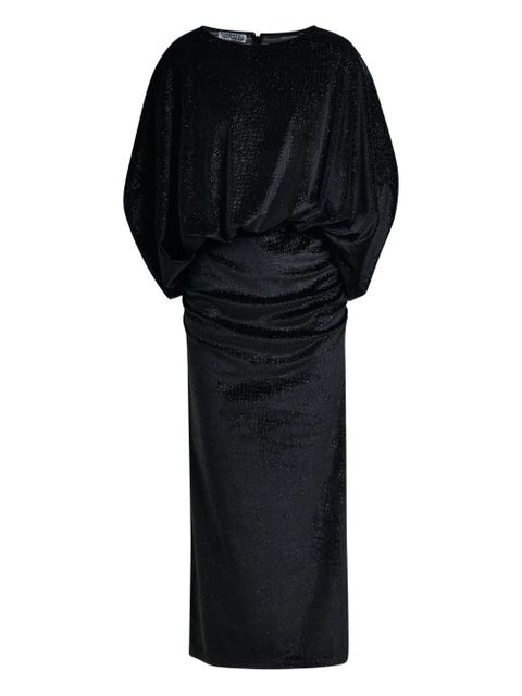 Essentiel Antwerp Ividence draped cape maxi dress - Black - zdjęcie produktu nr 1