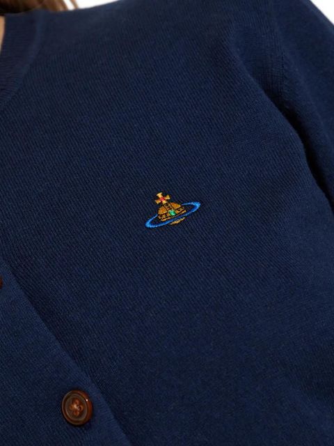 Vivienne Westwood Orb-embroidered cardigan - Blue