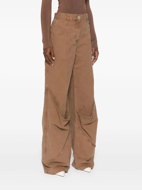 The Attico Long trousers - Brown