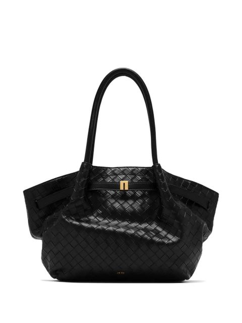 JW Pei medium Hana woven tote bag - Black - zdjęcie produktu nr 1