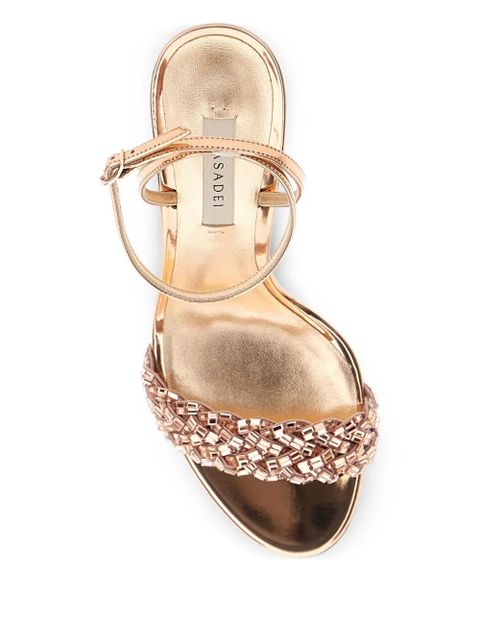 Casadei embellished sandals - Gold