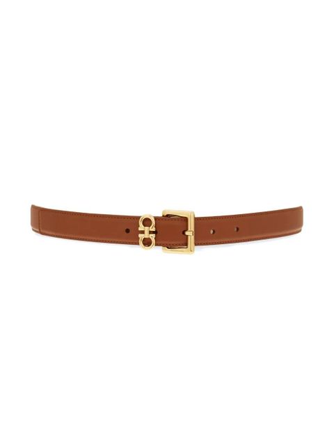 Ferragamo Gancini-plaque belt - Brown