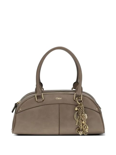 Chloé logo-charm leather tote bag - Neutrals - zdjęcie produktu nr 1