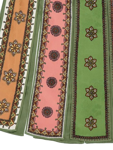 ALEMAIS side-slit skirt - Green