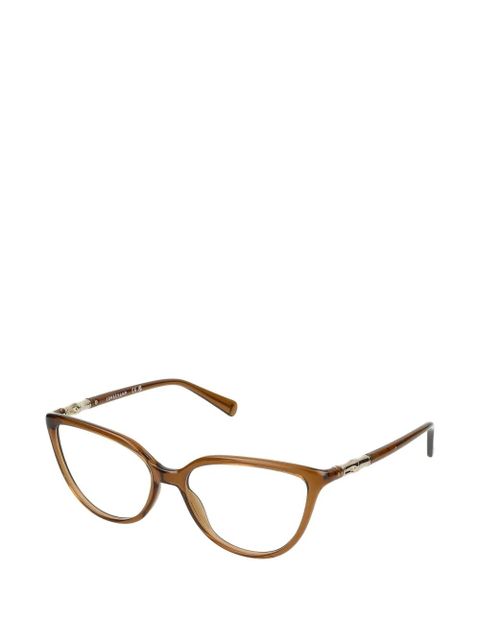 Longchamp cat-eye frames eyeglasses - Brown