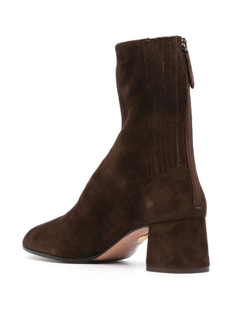 Aquazzura Saint Honore 50mm suede boots - Brown