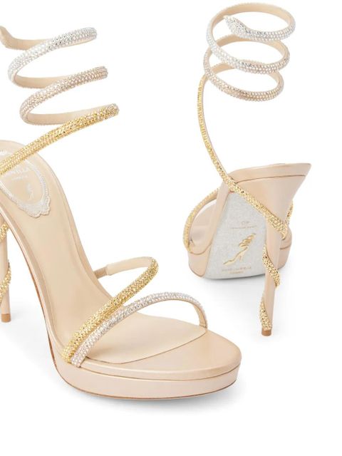 René Caovilla 120mm Margot sandals - Silver