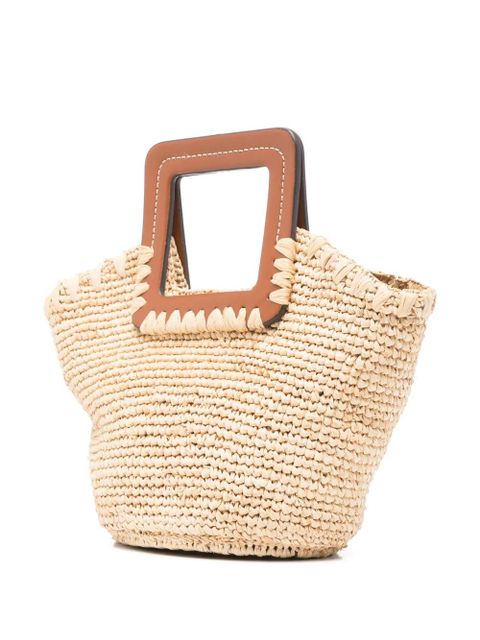 STAUD mini Shirley tote bag - Neutrals