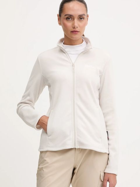 Jack Wolfskin bluza sportowa Taunus kolor beżowy gładka 1711391 - zdjęcie produktu nr 1